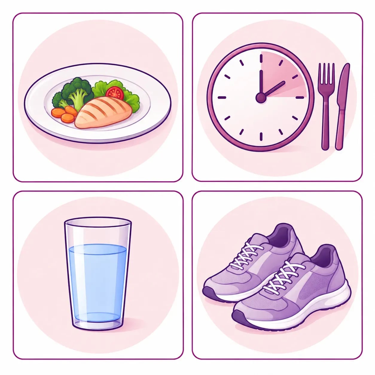 Habitudes quotidiennes avec un ballon gastrique : petites portions, repas lents, boire entre les repas, activité physique