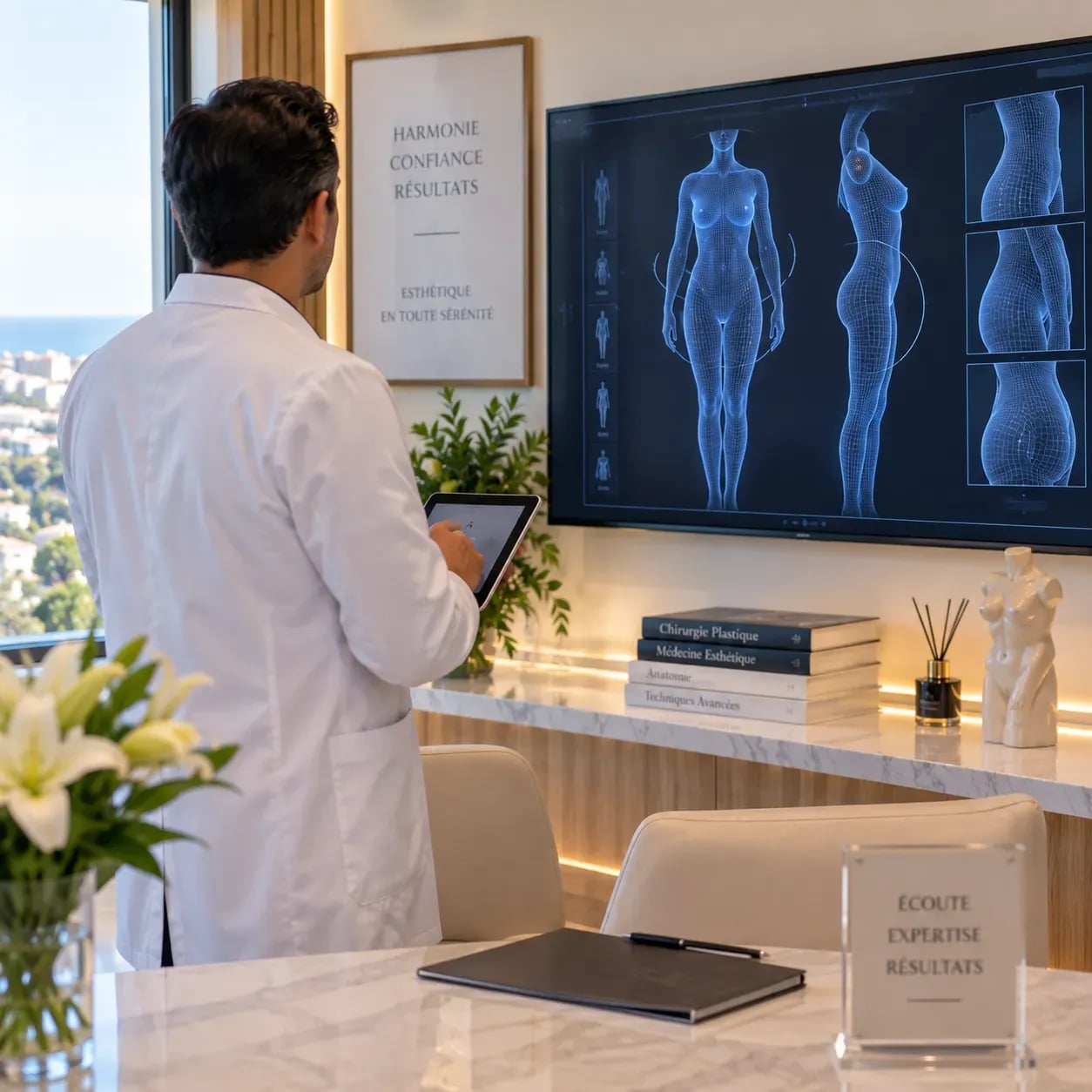 Analyse morphologique 3D des cuisses avant un lifting en Tunisie