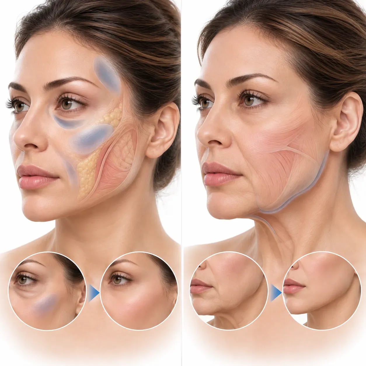 Différence entre lipofilling et lifting du visage