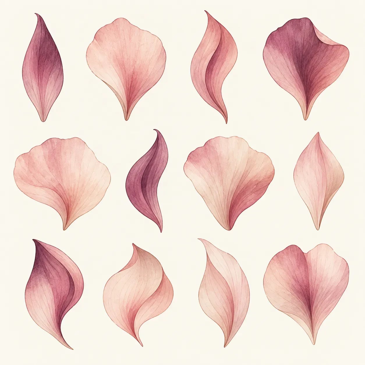 Illustration abstraite évoquant la diversité naturelle des formes, sans modèle unique