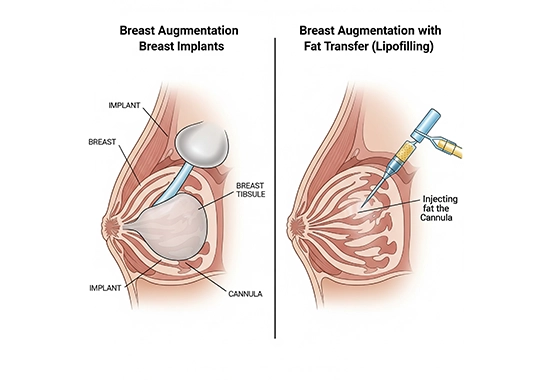 Comparaison avec les Implants Mammaires